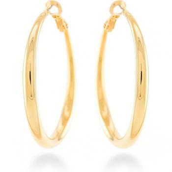 Pendientes Sira Essential de Luxenter en aleación de metal con baño de oro amarillo de 18 quilates