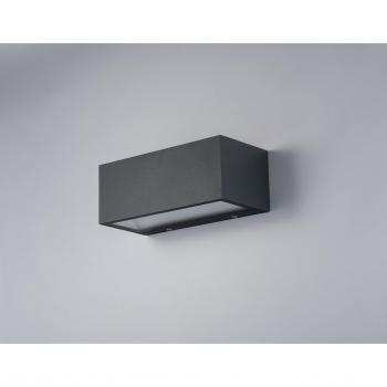Foco exterior LED doble Twin de aluminio antracita, IP54, 1250 lm, 4000K, dimensiones 22x10.3x8.5 cm
