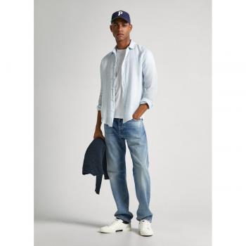 Camisa de lino Pepe Jeans para hombre en color azul
