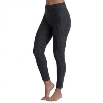 Pantalón Largo Elástico para Mujer con Raya Diplomática en Gris ADMAS