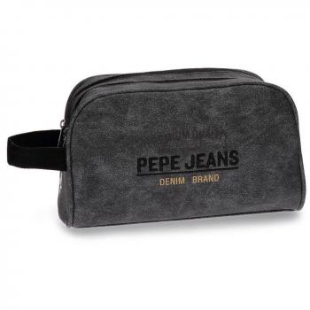 Pepe Jeans Jack Neceser de Viaje, 26 cm, 4.99 Litros, Gris
