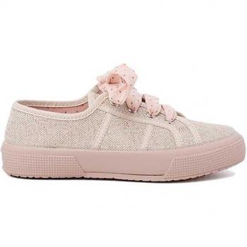 Zapatillas de lona con brillo para mujer y niña