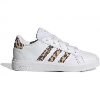 Adidas Grand Court 2.0 Kids Sneakers - White/Beige/Gold