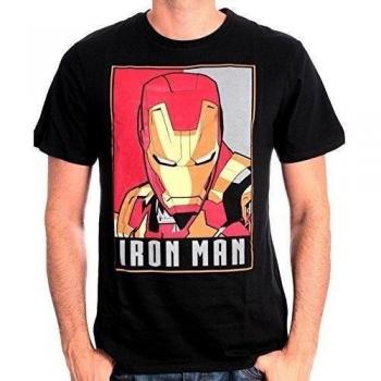 Marvel Iron Man Obey - Camiseta Hombre, color negro, talla Large