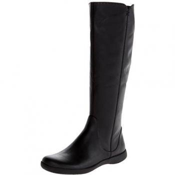 CAMPER Spiral Comet Women's Boots - Black Smooth Leather, Size 37