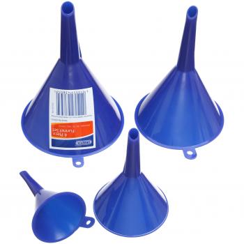 Draper 43853 4 Piece Plastic Funnel Set