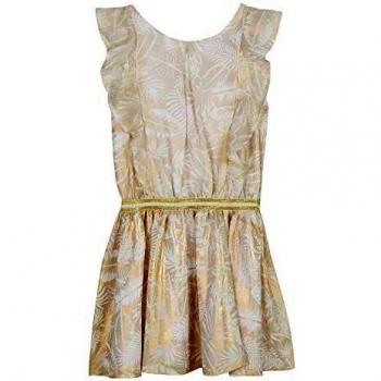 3 Pommes 3n31124 Dress Vestido, Dorado