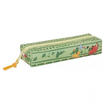 Portatodo Rectangular Safta Mufasa con Goma Elástica, 22x4x7 cm, Ideal para Niños en Edad Escolar, Cómodo y Versátil, Calidad y Resistencia, Color Verde/Beige