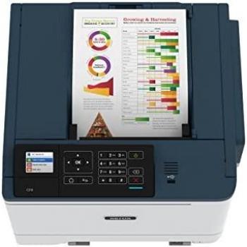 Xerox C310 Color Laser Printer - Wireless, Duplex Printing, 33 ppm, PS3, PCL5e/6, 2 Trays, 251 Sheets Capacity