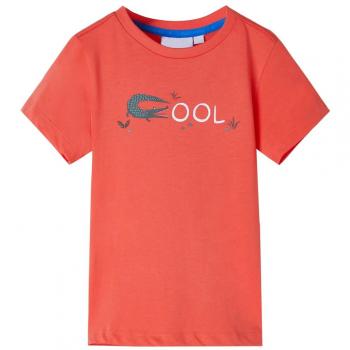 Camiseta infantil de manga corta rojo claro 92