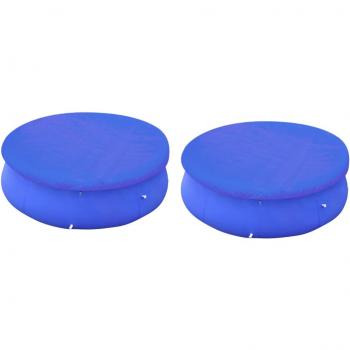 Cubiertas para piscina 2 uds piscina elevada redonda 300 cm