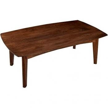 LOLAhome Mesa de Centro Rectangular de Madera de Mango Natural Oscura de 120x70x40 cm