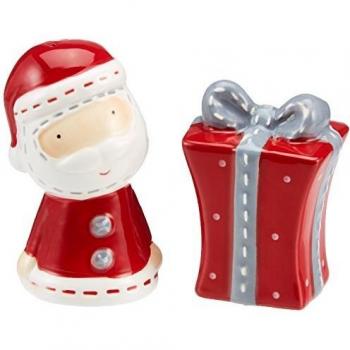 Excelsa Xmas Country Style Set Sal/Pimienta, Cerámica, Rojo