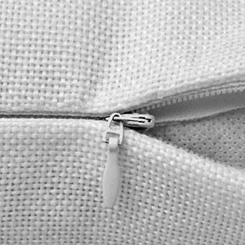 vidaXL Fundas de cojines 4 uds apariencia de lino blanco 40x40 cm