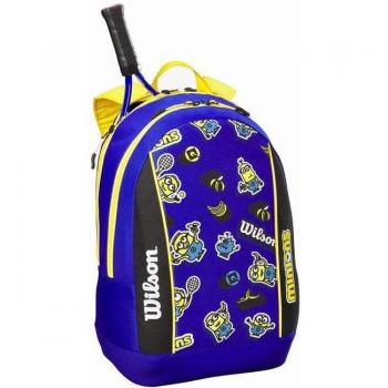 Wilson Minions V 3.0 Tour Jr Backpack Green, Wilson Rush Pro 4.0 All Court Shoe Men Blue, Size: 8.5