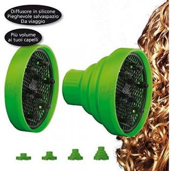 Secador de Pelo Macom 210 con Difusor Universal Plegable y Flexibilidad