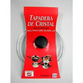 TECNHOGAR - Tapa Cocina Cristal Baja Tecnhogar 20 Cm