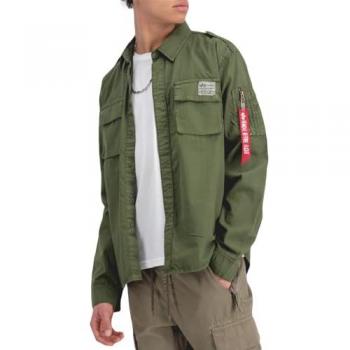 Alpha Industries Urban Military Overshirt - Size S - Dark Olive Green