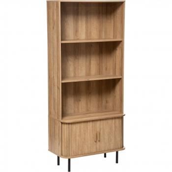 Librería Colva 2 Puertas Beige - Diseño Escandinavo y Almacenamiento Seguro