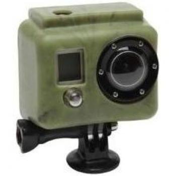 XSories SILG/CDGRN - Funda de protección de silicona para cámara fotográfica, color verde camuflaje