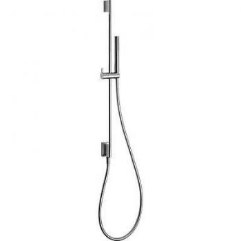 Tres Griferia - Barra Deslizante Con Toma De Agua A Pared Ø 14 Mm. Long. 760 Mm. Ducha Móvil Anticalcárea.