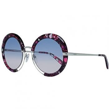 Emilio Pucci Women's Multicolor Burgundy Round Sunglasses with Gradient Lens - ONE SIZE