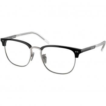 Prada PR 11ZVD Asian Fit YDC1O1 Gafas Recetadas para Hombre Negras, Armazones de 50 mm, diseño moderno y elegante, ajuste asiático