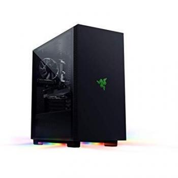Razer Tomahawk ATX Estuche para juegos Midi Tower con Razer Chroma RGB, puertas batientes en ambos lados, ventilación, filtro de polvo, organización de cables, para radiadores de hasta 360 mm