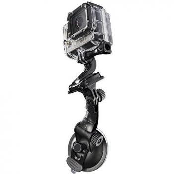 Mantona 20246 - Soporte de ventosa para GoPro Hero y GoPro Session, color negro