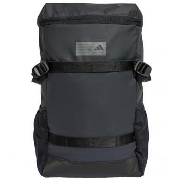 Mochila Adidas Hybrid 2, capacidad 26.5L, color negro puro y gris, diseño unisex adulto