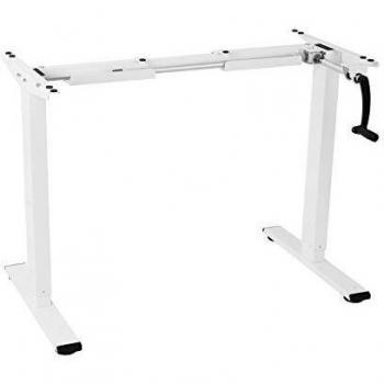 FLEXISPOT Mesa de manivela escritorio ajustable en altura, acero, 101,6 cm