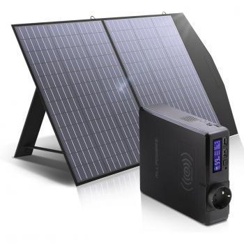 ALLPOWERS 200W Solar Power Bank Portable Generator 41600mAh Emergency Battery Charger for Outdoor Camping