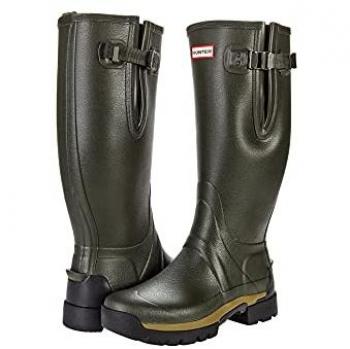 Hunter Balmoral Side Adjustable 3mm Neo Lined Tech Sole Mens Tall Boot - Dark Olive - UK12 EU47 US13 - male