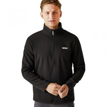 Regatta Men's Cera V Wind Resistant Softshell Jacket - Black, Size: L