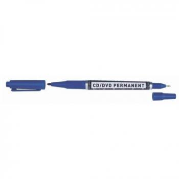 Molin marcador CD/DVD/BD con doble punta, color azul, caja de 12 unidades