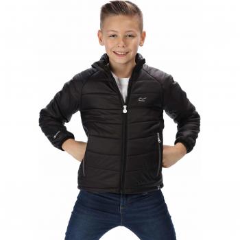 Regatta Junior Freezeway - Chaqueta térmica ligera para niños, Unisex niños, Chaquetas acolchadas, RKN090 800C05, negro, 5-6