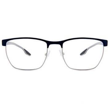 Prada LINEA ROSSA 0PS 50LV Monturas de gafas, Blue Rubber/Silver Rubber, 53 para Hombre