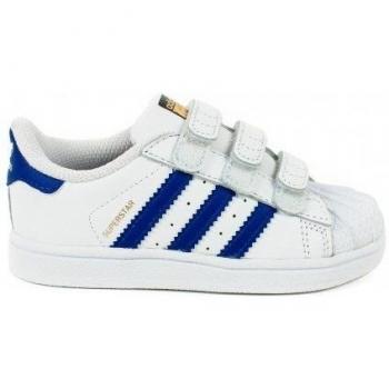 adidas Superstar Foundation Cf I Zapatillas, Unisex bebé, Blanco / Azul, 18