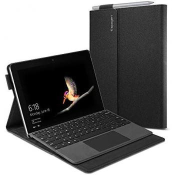 Funda Folio Spigen para Tablet de 10 Pulgadas con Soporte Compatible con Microsoft Surface Go - Negro