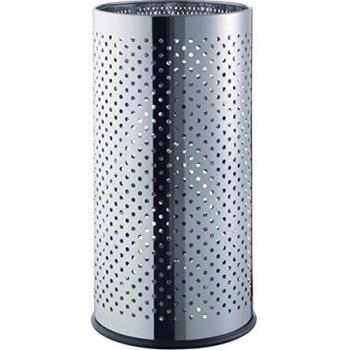 Soporte para paraguas de acero inoxidable perforado Ø244 mm x H495 mm, plateado HELIT