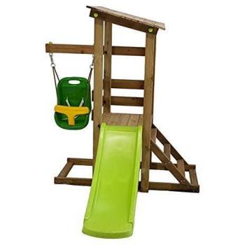 MASGAMES Parque Infantil Kilauea para niños de 6 a 30 Meses, con Columpio y tobogan pequeño