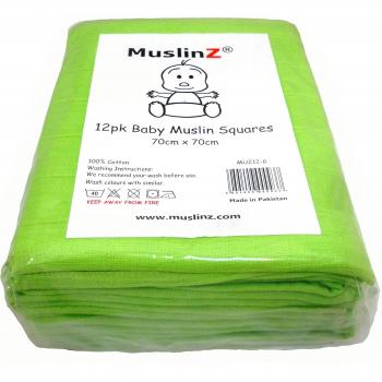 Muslinz - Pañuelos cuadrados de muselina