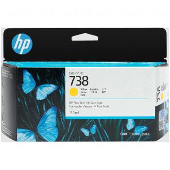 HP No 738 Yellow Standard Capacity Ink Cartridge 130ml - 498N7A