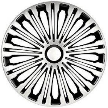 Unbekannt - Tapacubos petex Conjunto 14 Pulgadas Volante Plata/Negro