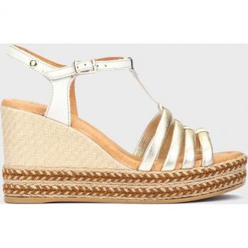 Sandalias de cuña de piel RONDA W7W con cierre de hebilla y diseño elegante