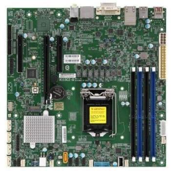 Placa Base Supermicro X11SCZ-Q Micro ATX LGA 1151 Q370 con Soporte para Procesadores Core i7/i5/i3, 64GB RAM, PCI Express, USB 3.0/3