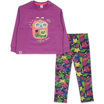 Conjunto de bebé niña Tuc Tuc de sudadera y leggin de felpa Robot Maker