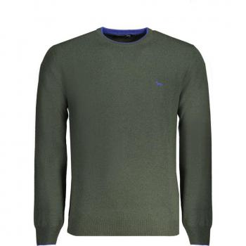 Green Cashmere Sweater - XXL, Harmont & Blaine, Cashmere Knitwear, Male, Green, Size: 2XL with Embroidery