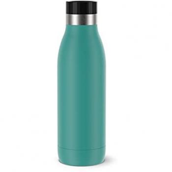 Botella Emsa Bludrop 0.5L Acero Inoxidable, 12h Caliente/24h Frío, Tapa Quick-Press, 100% Hermética, Color Verde