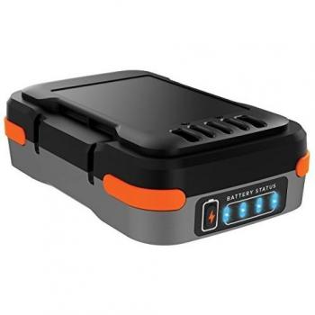 BLACK+DECKER BDCB12B Batería de litio portátil 12 V 1.5 Ah Hasta 10h de autonomía Entrada USB 2 4A y Salida micro-USB 2 4A. Incluye cable USB